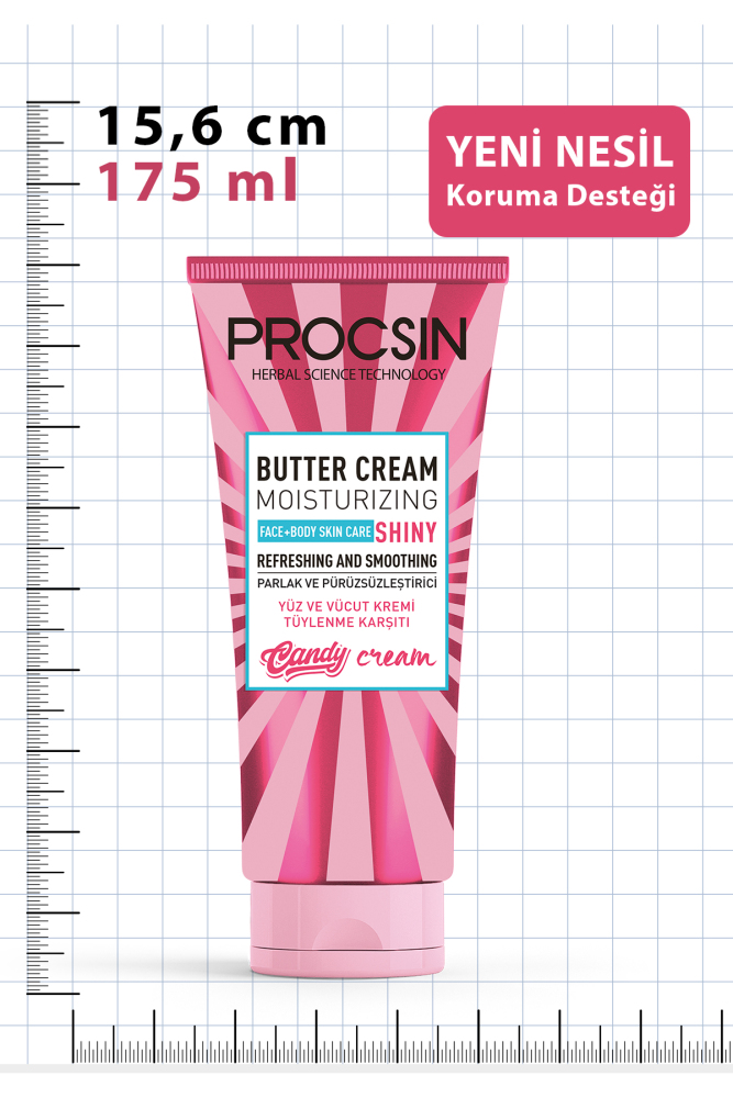 PROCSIN Butter Cream Tüy Azaltıcı ve Pürüzsüzlük Efekti Veren Günlük Nemlendirici 175 ML - 6